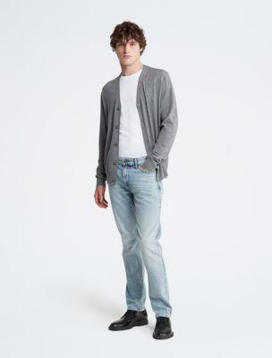 Extra Fine Merino Wool Blend Cardigan Sweater Product Image