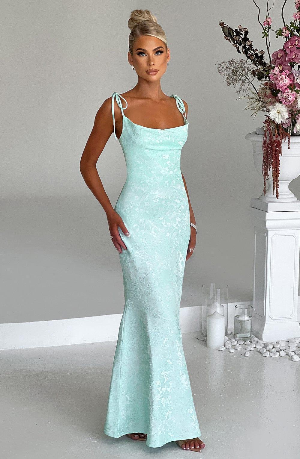 Whitney Maxi Dress - Mint Product Image