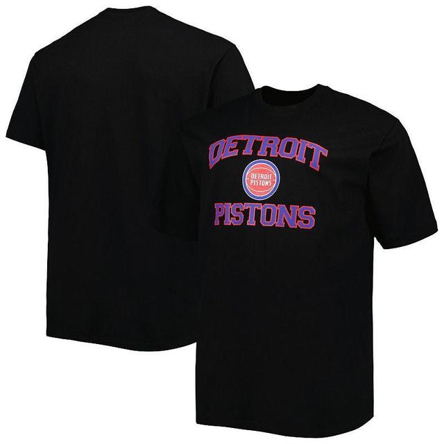 Mens Black Detroit Pistons Big & Tall Heart & Soul T-Shirt Product Image