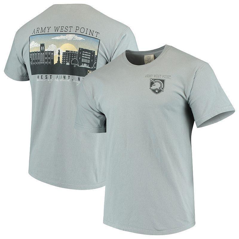 Mens Gray Army Black Knights Team Comfort Colors Campus Scenery T-Shirt Product Image