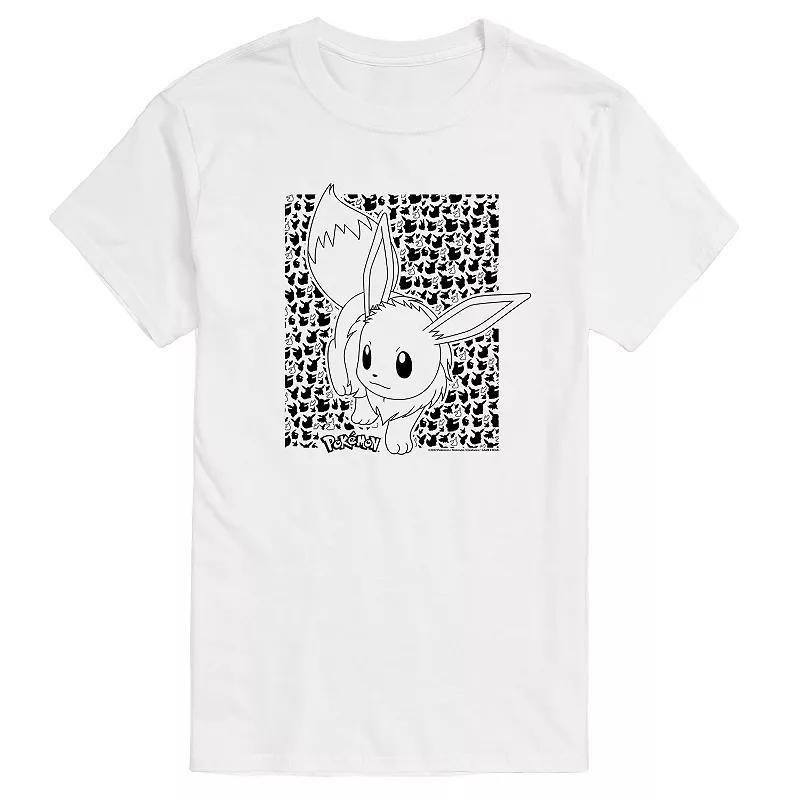 Mens Pokemon Eevee Pattern Tee product image