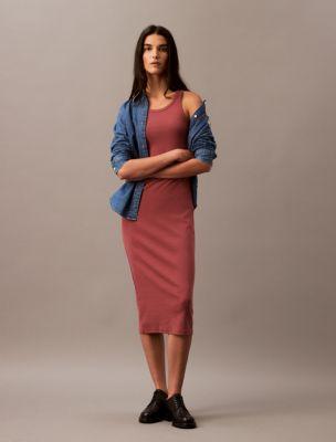 Cotton Contour Rib Tank Dress Product Image