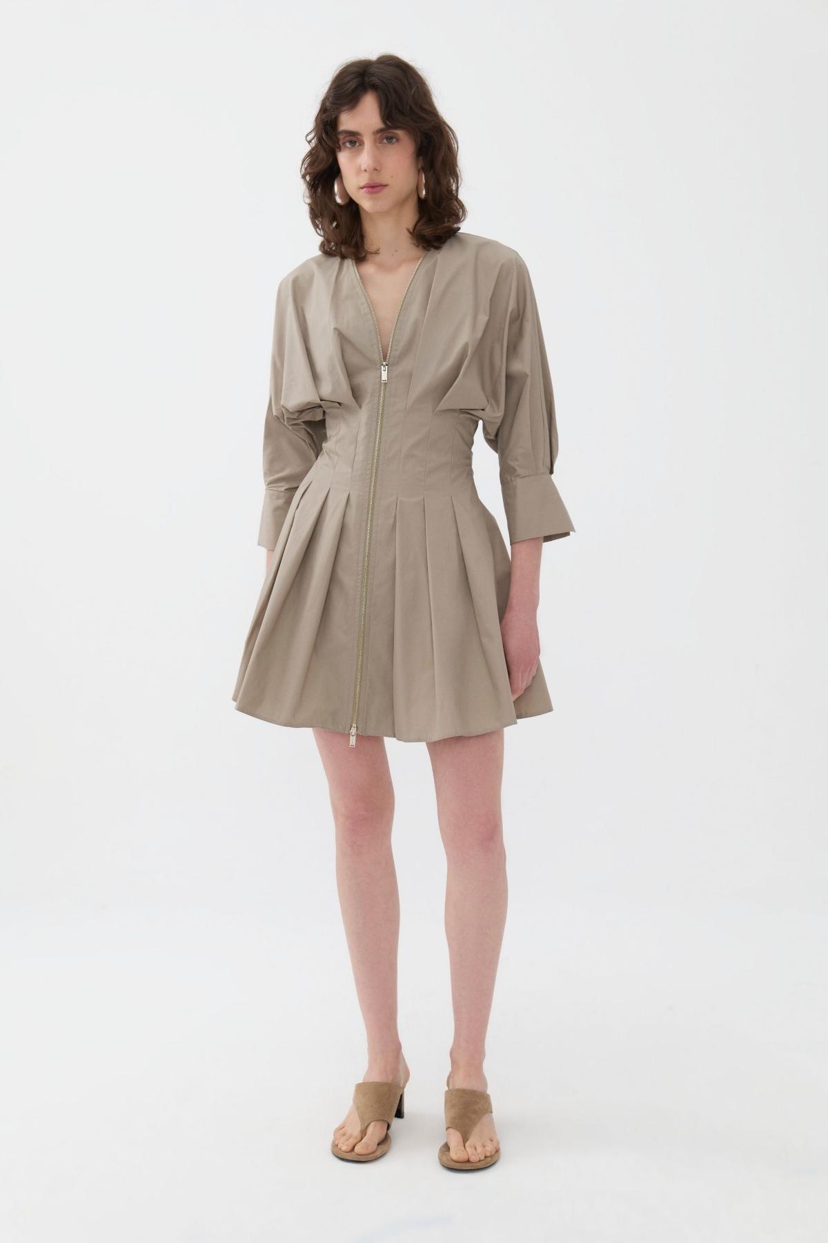 Nocturne Womens Zippered Dress Product Image