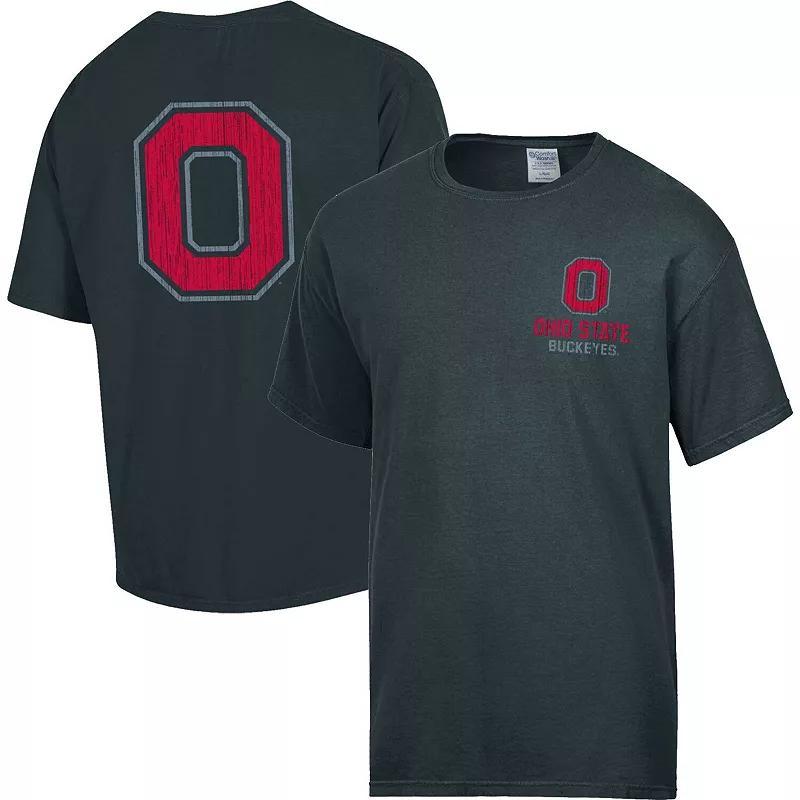 Mens Comfort Wash Charcoal Ohio State Buckeyes Vintage Logo T-Shirt Product Image