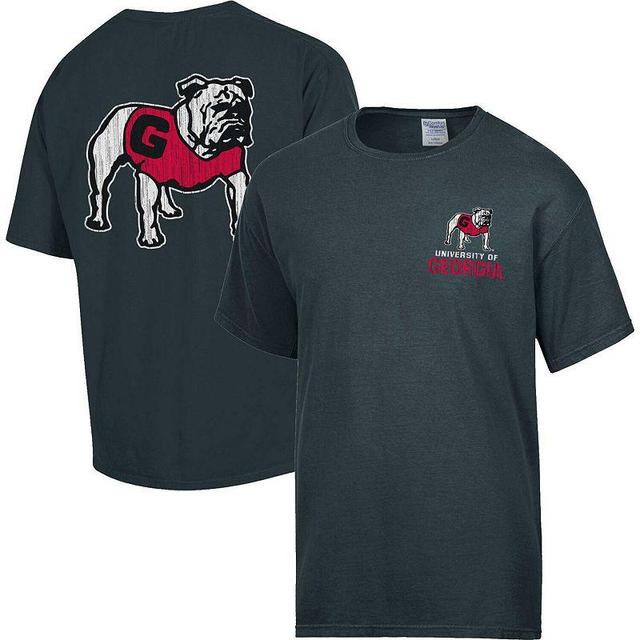 Mens Comfort Wash Charcoal Georgia Bulldogs Vintage Logo T-Shirt Product Image