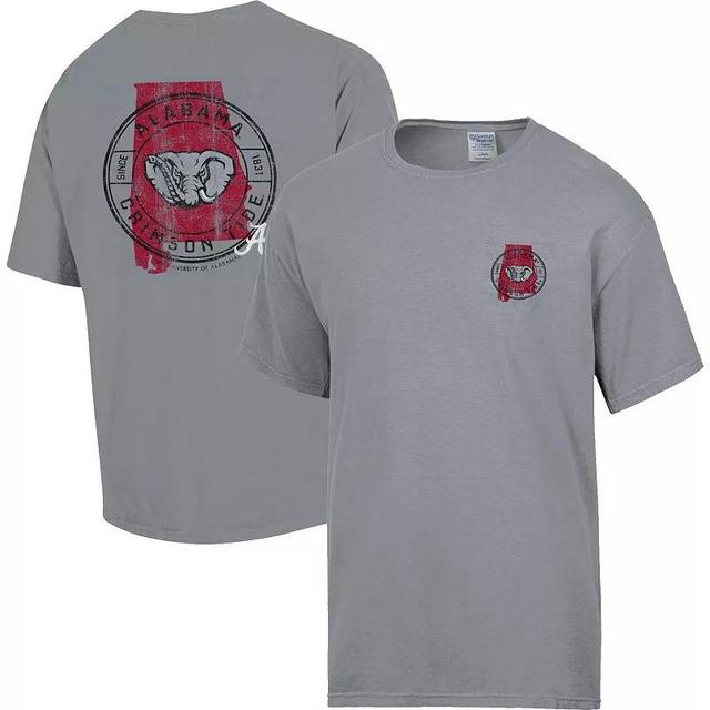 Mens Comfort Wash Graphite Alabama Crimson Tide STATEment T-Shirt Product Image