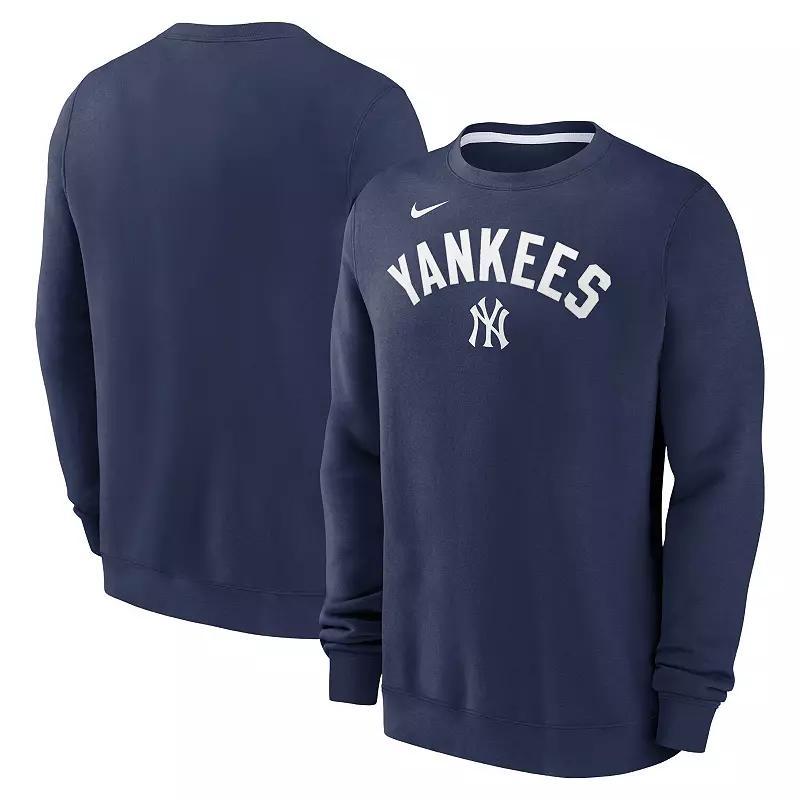 Mens Nike Royal Los Angeles Dodgers Classic Fleece Performance Pullover Sweatshirt Product Image