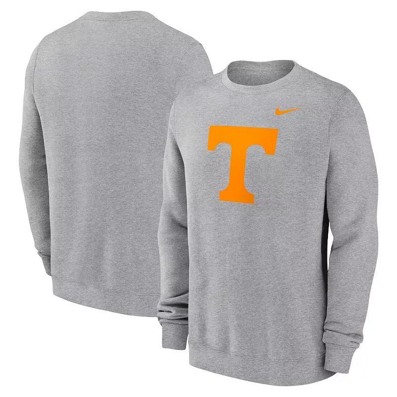 Mens Nike Heather Gray Tennessee Volunteers Primetime Evergreen Fleece Pullover Sweatshirt Product Image