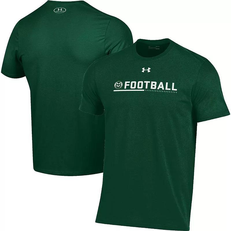 Mens Under Armour Green Colorado State Rams 2022 Sideline Football Performance Cotton T-shirt Product Image