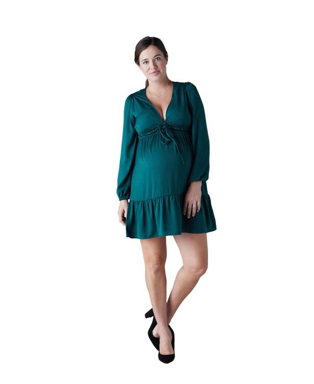 Ingrid & Isabel Gathered Mini Maternity Dress Product Image