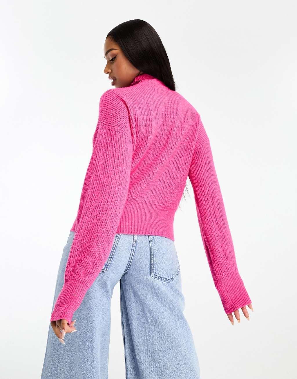 Vero Moda high neck knit sweater Product Image