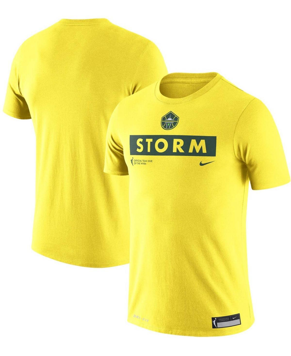 Nike Yellow Seattle Storm Practice T-Shirt, Mens Product Image