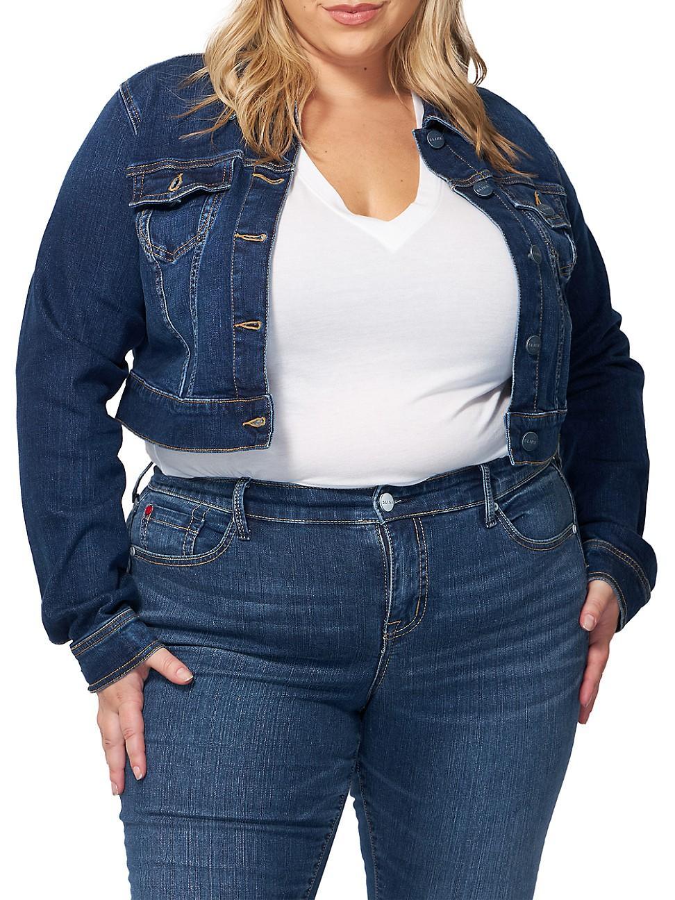 Womens Wilma Denim Crop Jacket Product Image