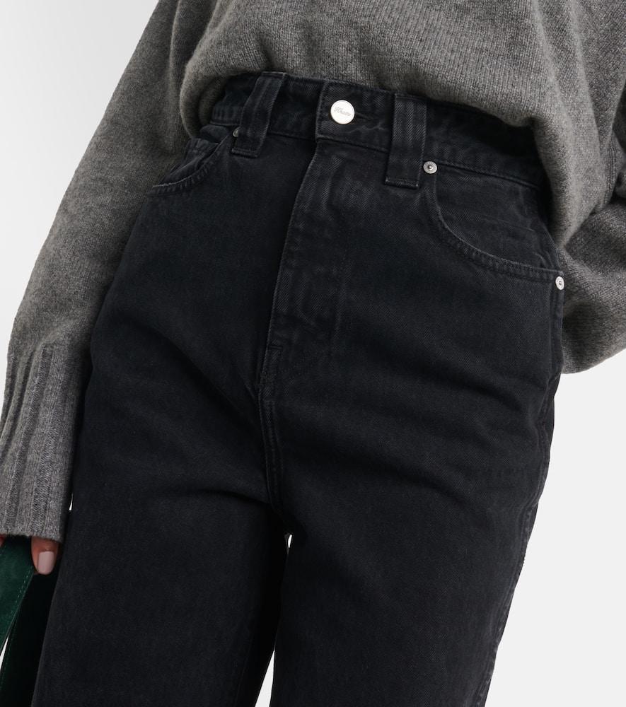 KHAITE Albi High-rise Straight Jeans In Black Product Image