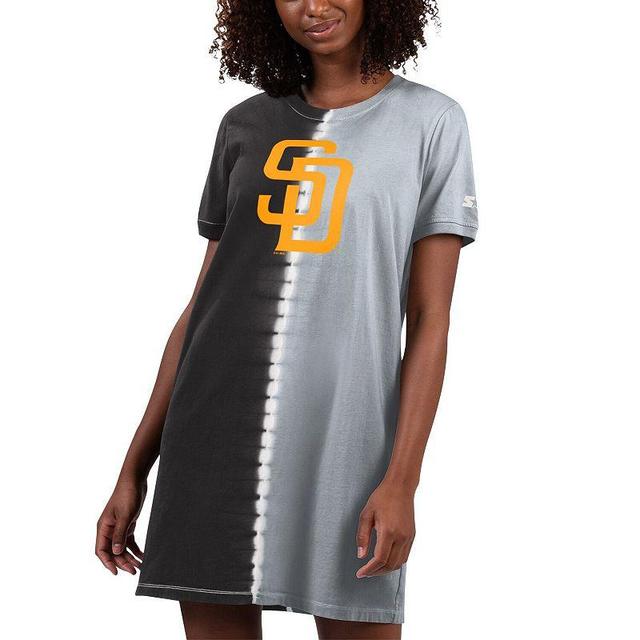 Womens Starter /Gray San Diego Padres Ace Tie-Dye Sneaker Dress Product Image