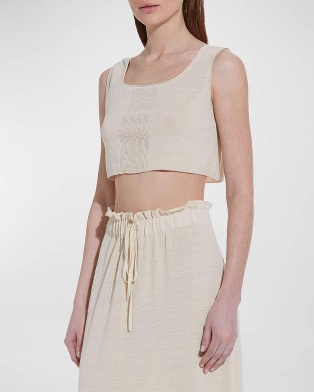 Sirena Linen Crop Top Product Image