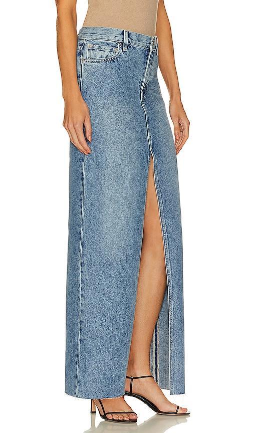 GRLFRND Candice Front Split Maxi Skirt Size 24. Product Image