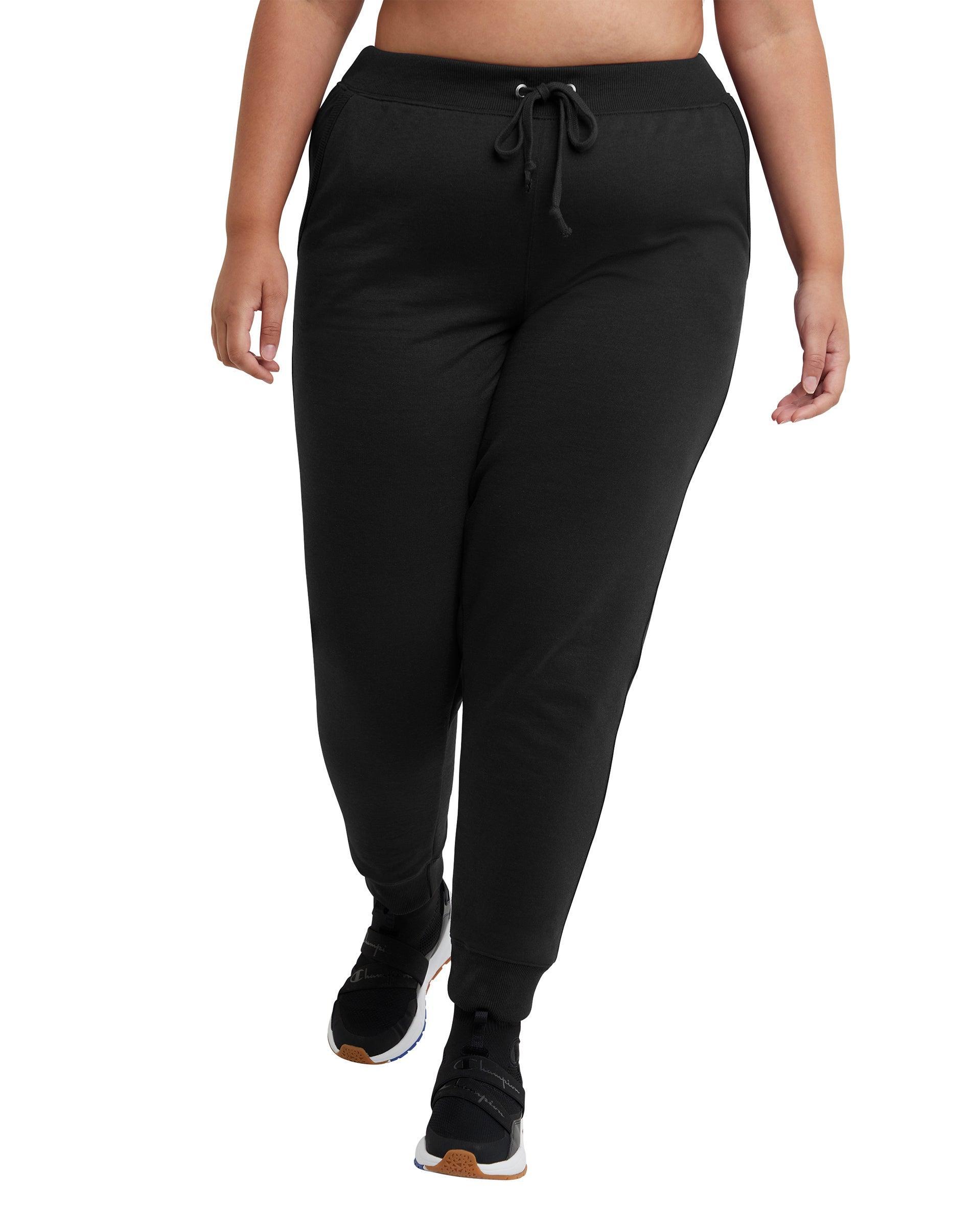 Womens Champion Powerblend Joggers, C Logo, 29 (Plus Size) Oxford Grey 3X Product Image