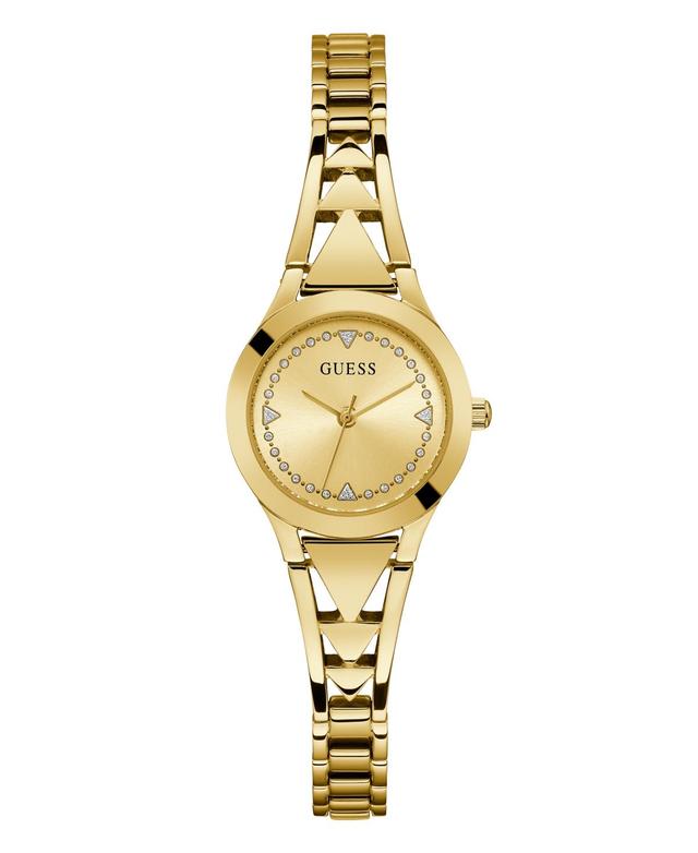 Guess Womens Analog Gold-Tone Stainless Steel Watch 26mm - Gold-Tone Product Image