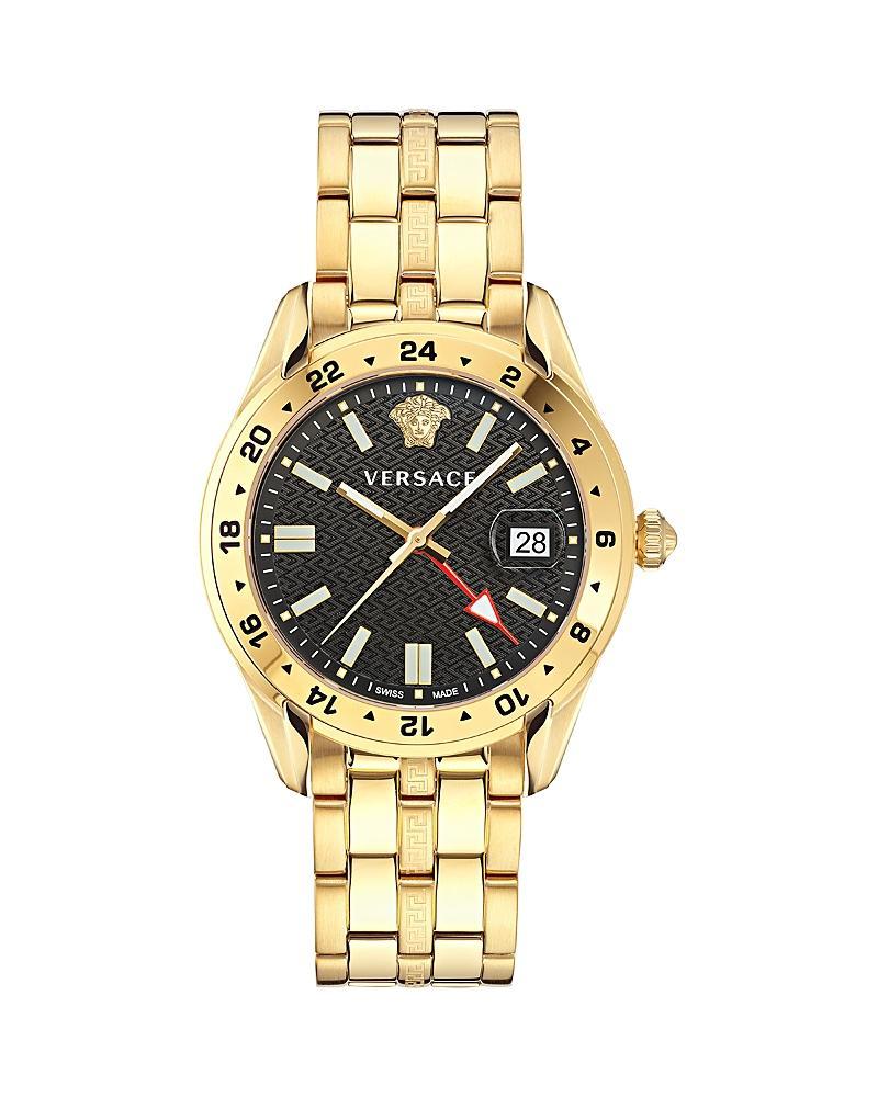 Mens 41MM Greca Time GMT Watch Product Image