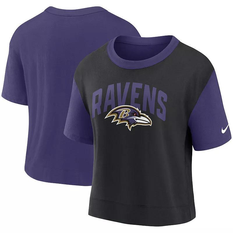 Nike Women's Fashion (NFL Baltimore Ravens) High-Hip T-Shirt Product Image