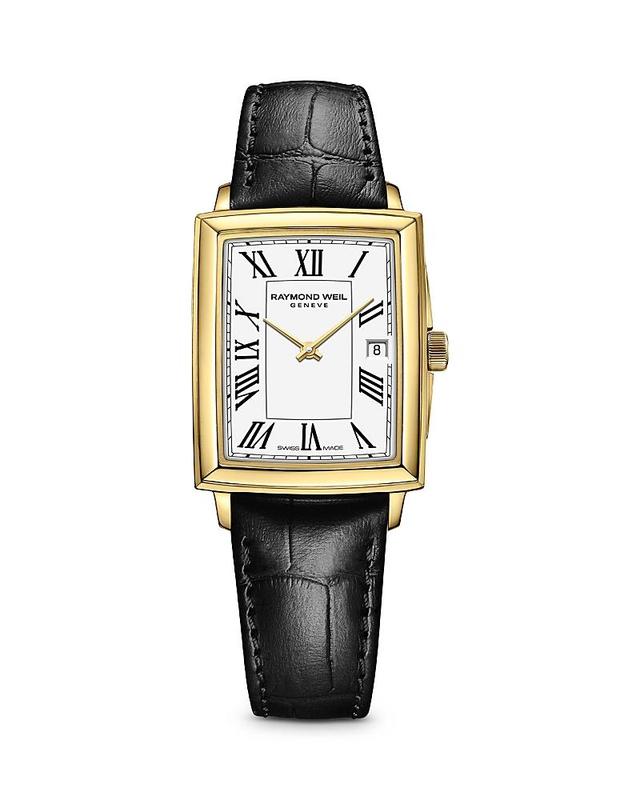 Raymond Weil Womens Swiss Toccata Black Calf Leather Strap Watch 22.6x28.1mm Product Image