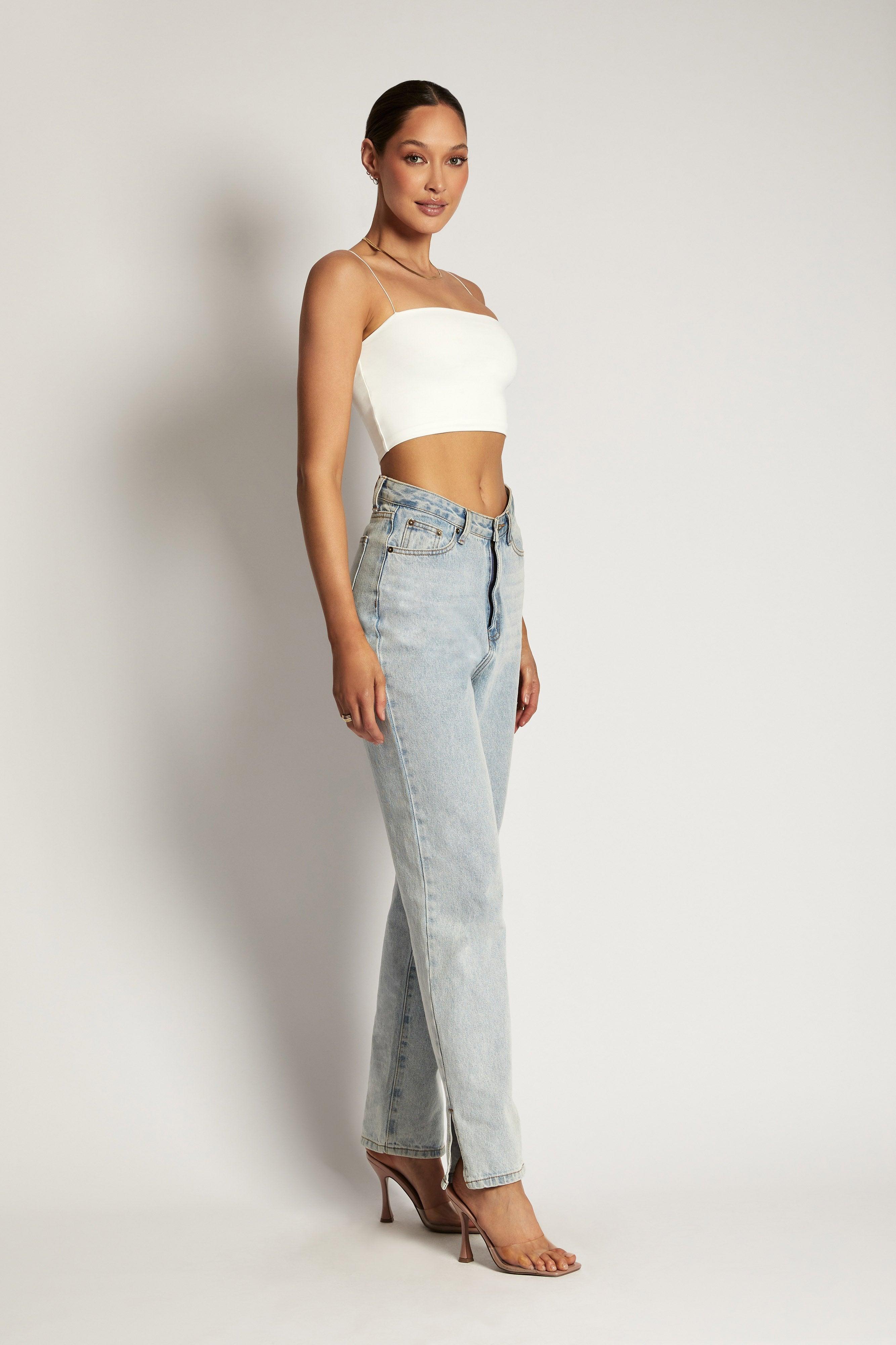 Yvonne Cami Crop Top - White Product Image