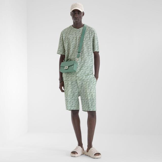 BermudasShort pants in green FF linen Product Image