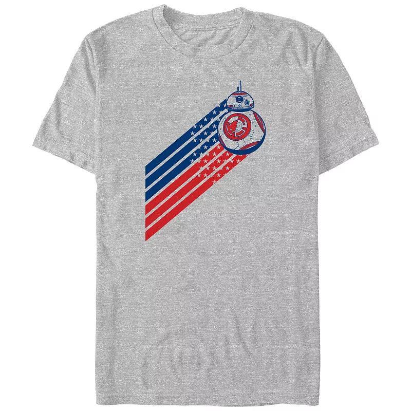 Big & Tall Star Wars BB-8 Americana Graphic Tee, Mens Athletic Grey Product Image