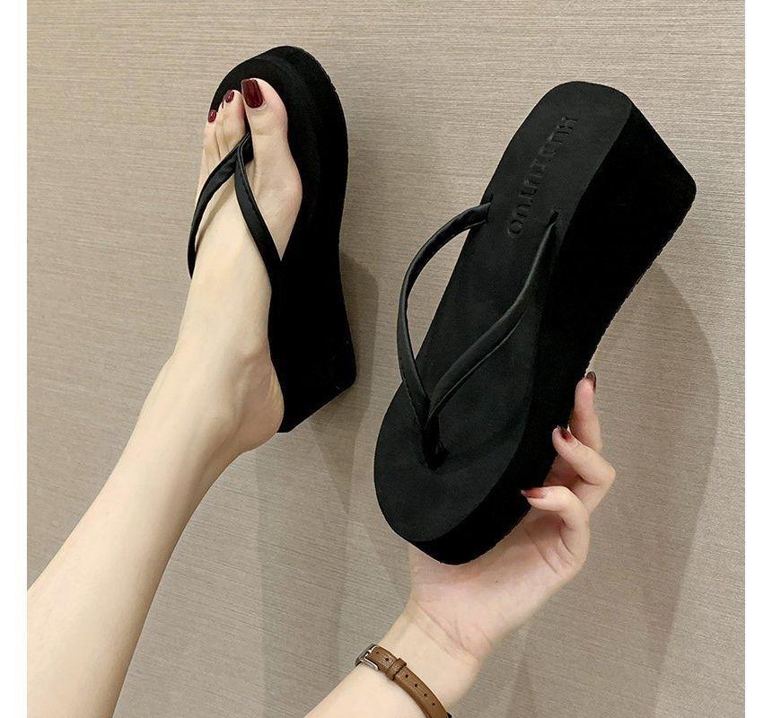 Platform Wedge Flip-Flops Product Image