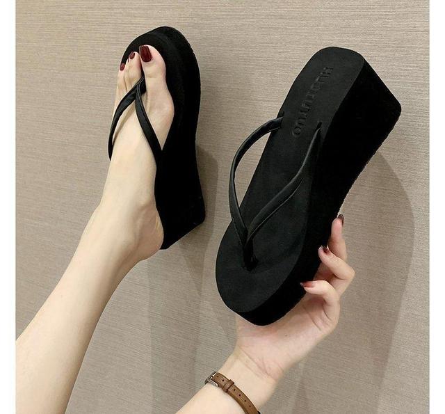 Platform Wedge Flip-Flops Product Image