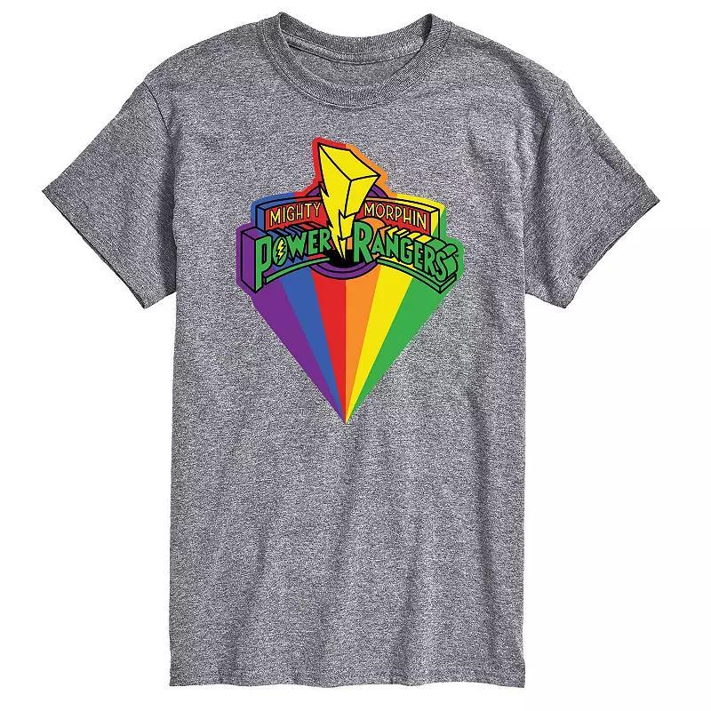 Mens Power Rangers Retro Pride Logo Graphic Tee Product Image