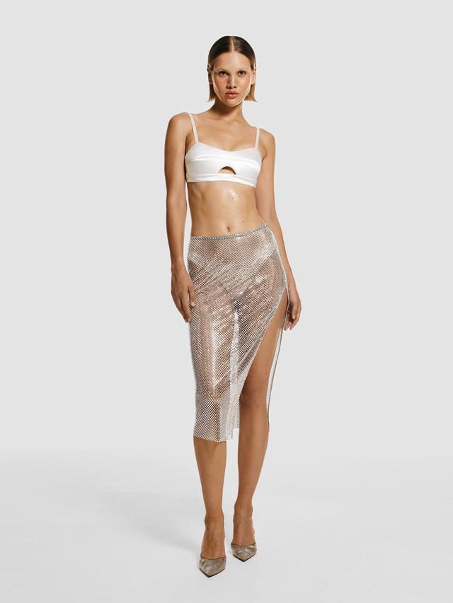 Stardust Pencil skirt in Silver Product Image