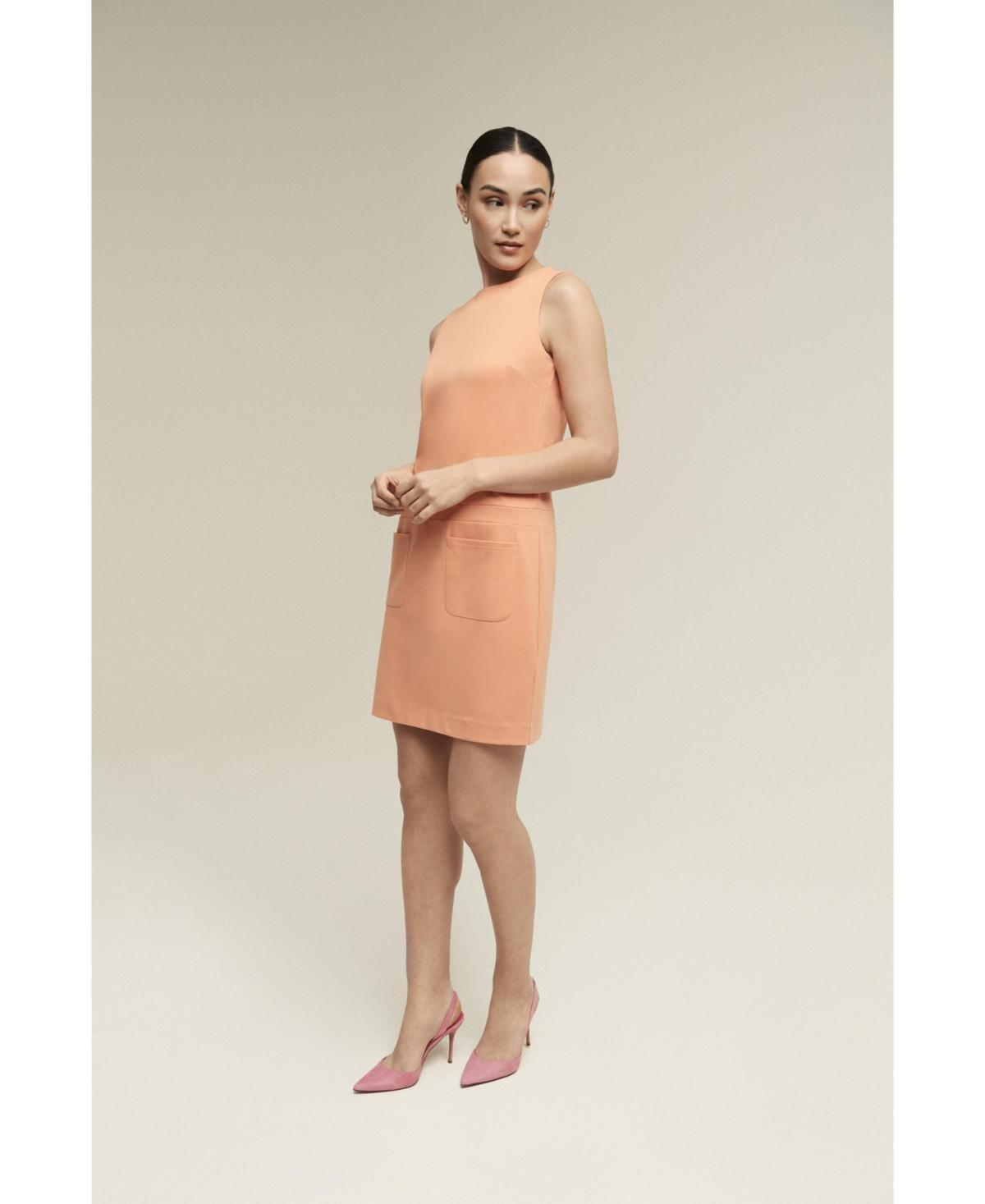 Isaac Mizrahi Womens Pocket Shift Dress Ponte Product Image