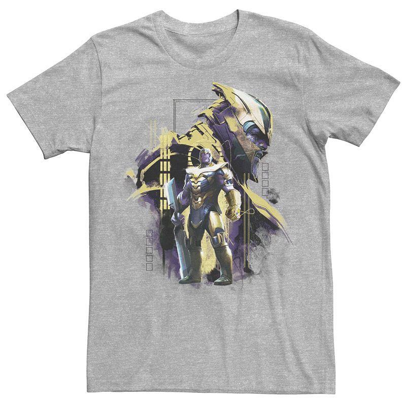 Mens Marvel Avengers Endgame Titan Frame Tee Athletic Grey Product Image