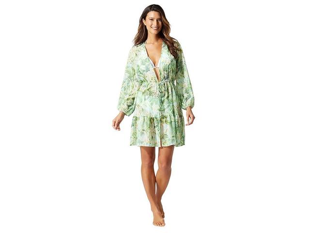 Tommy Bahama Paradise Fronds Long Sleeve Cover-Up Dress Product Image