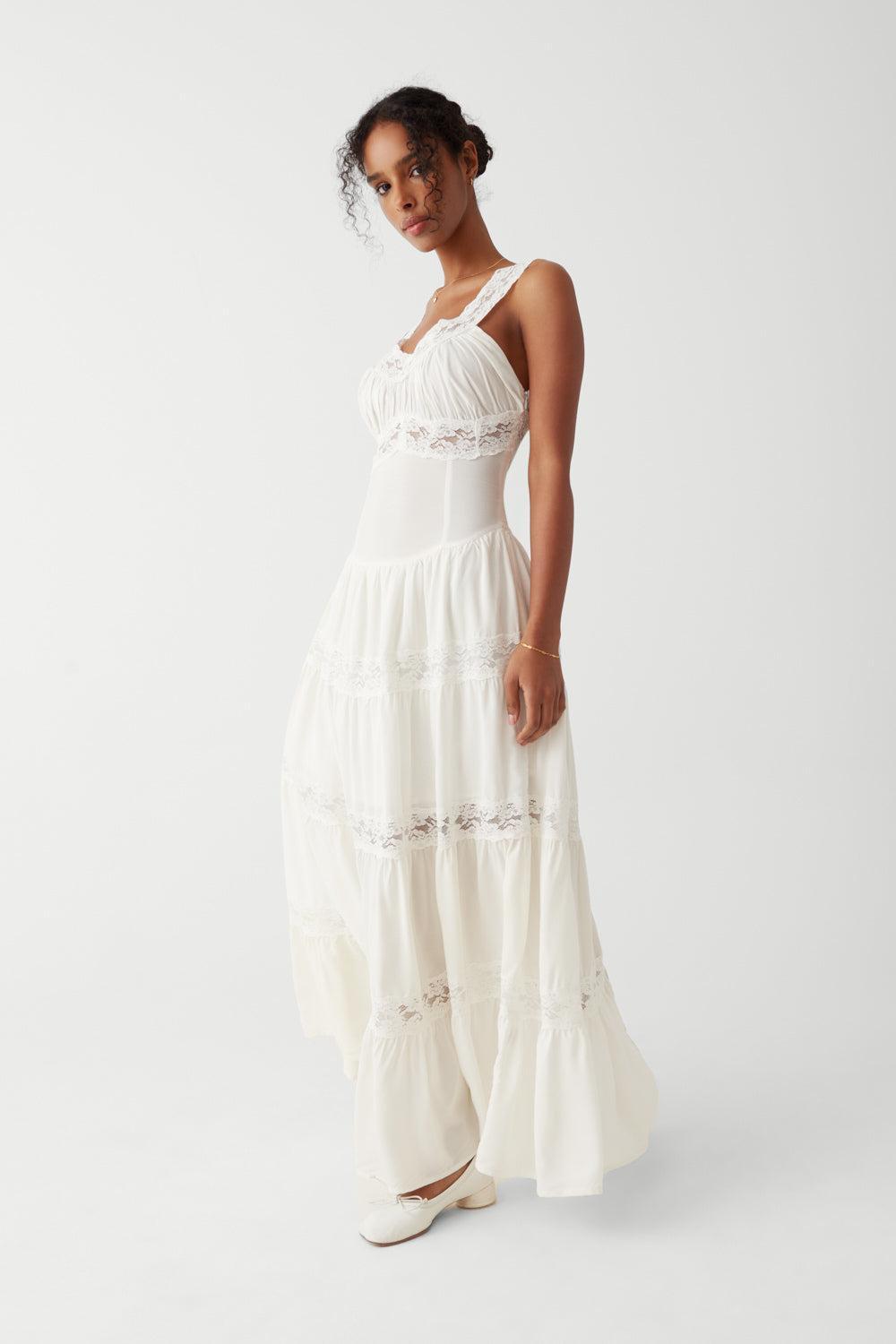 Dakota Maxi Dress - White Product Image