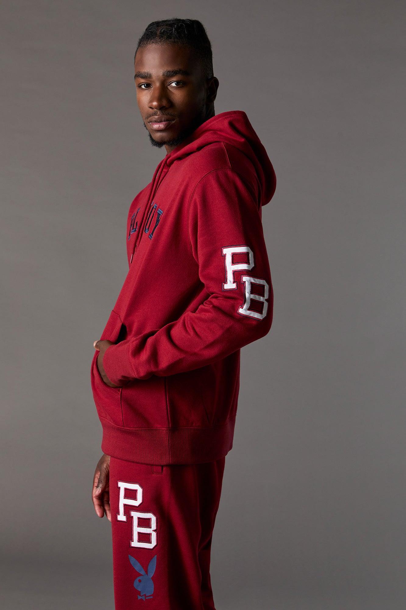 Playboy Embroidered Fleece Hoodie Male Product Image