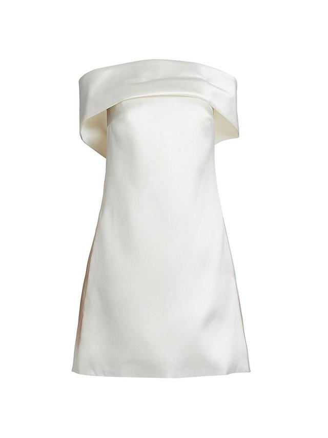 Womens Mikado Off-The-Shoulder Shift Dress Product Image