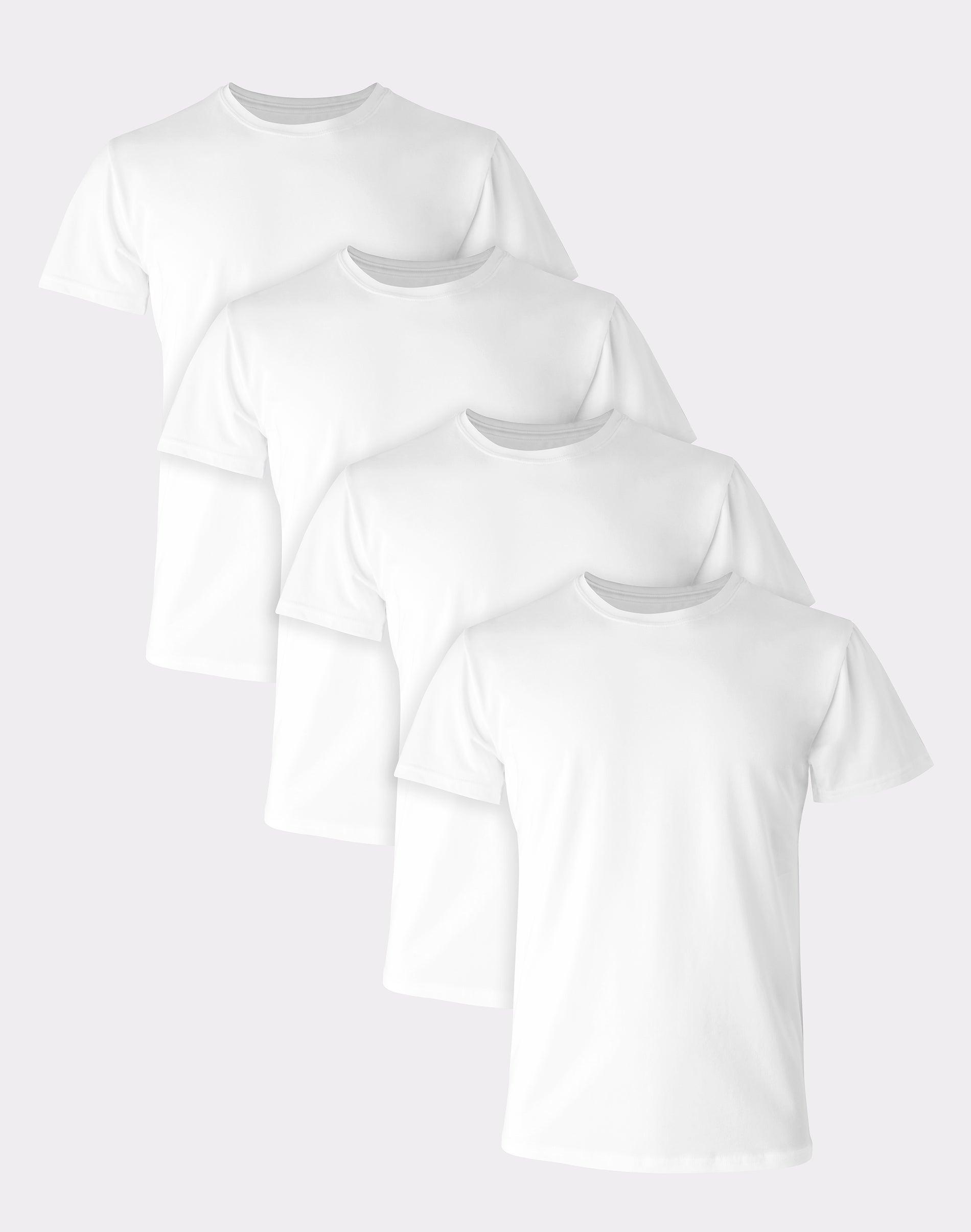 Mens Hanes Ultimate 4-Pack Comfort-Fit Stretch Crewneck Tees Product Image