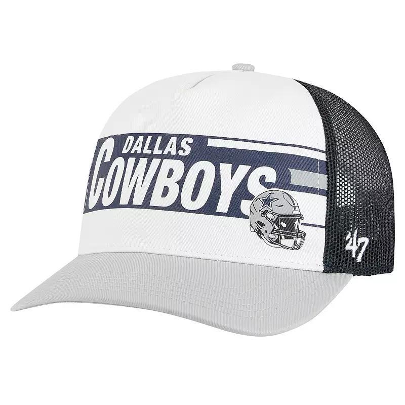 Mens 47 /Gray Dallas Cowboys Stack Line Hitch Trucker Adjustable Hat Product Image