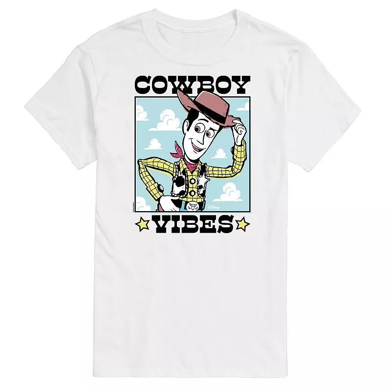 Disney / Pixars Toy Story 4 Mens Cowboy Vibes Graphic Tee Ivory Product Image