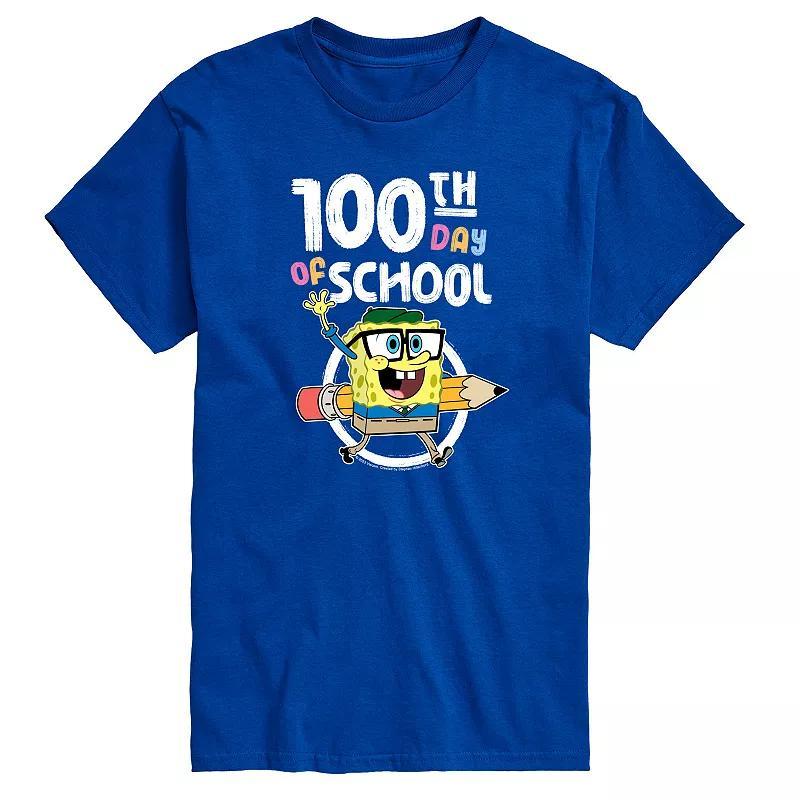 Mens SpongeBob SquarePants 100th Day Graphic Tee Product Image