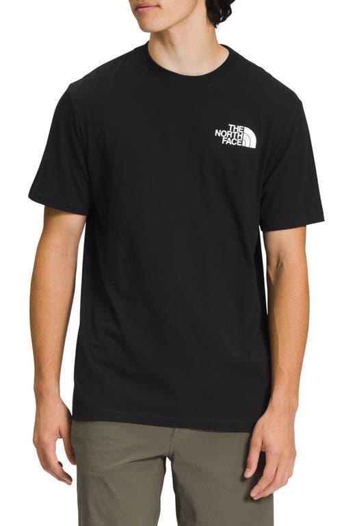 The North Face Mens Box Logo Crewneck Short-Sleeve T-Shirt - Gravel Product Image