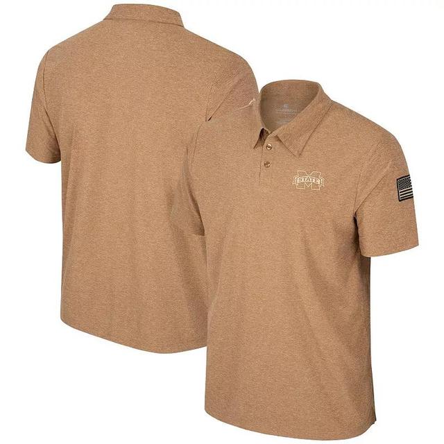 Mens Colosseum Khaki Alabama Crimson Tide OHT Military Appreciation Cloud Jersey Desert Polo Product Image