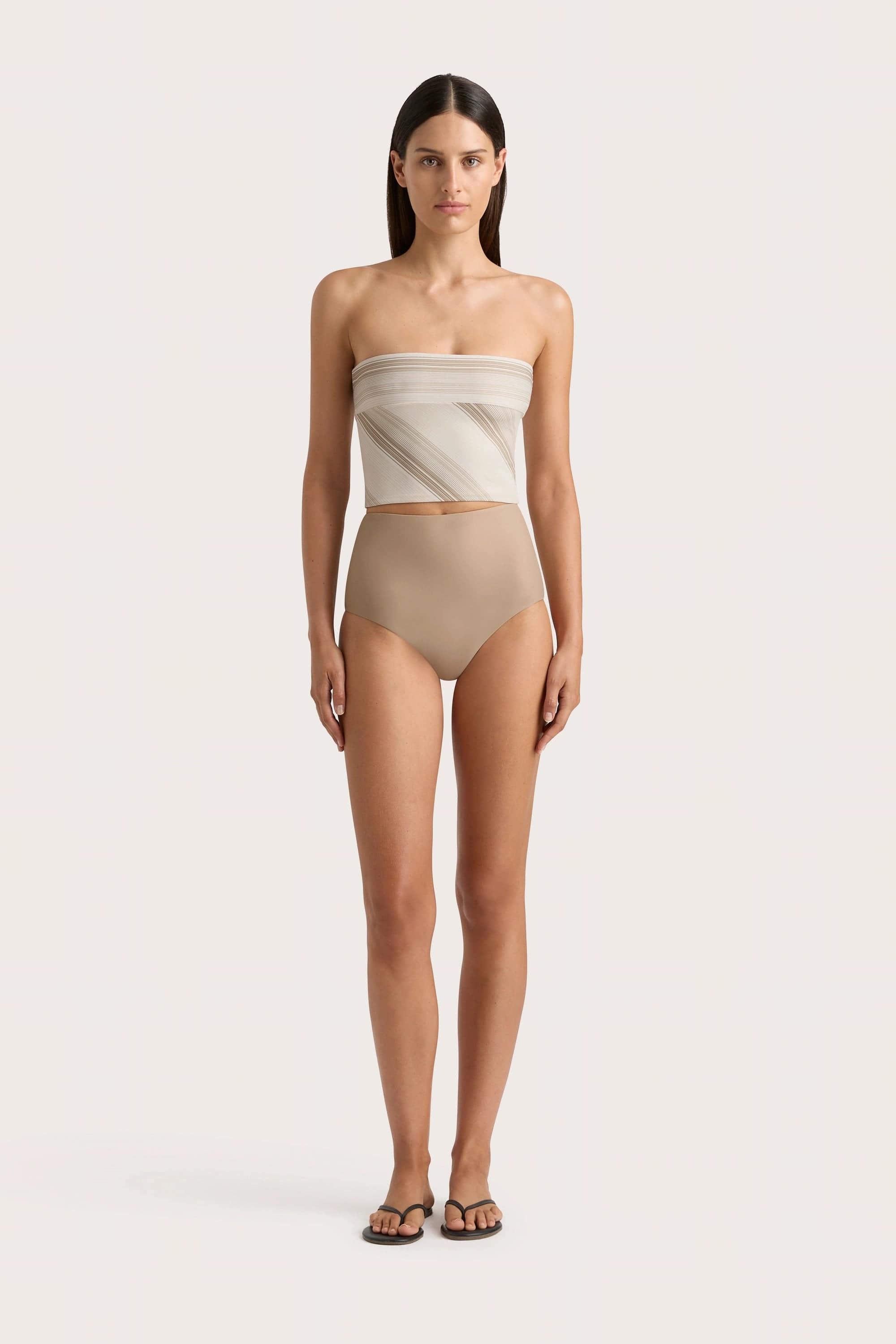 Reyes Bikini Bottom Taupe Product Image