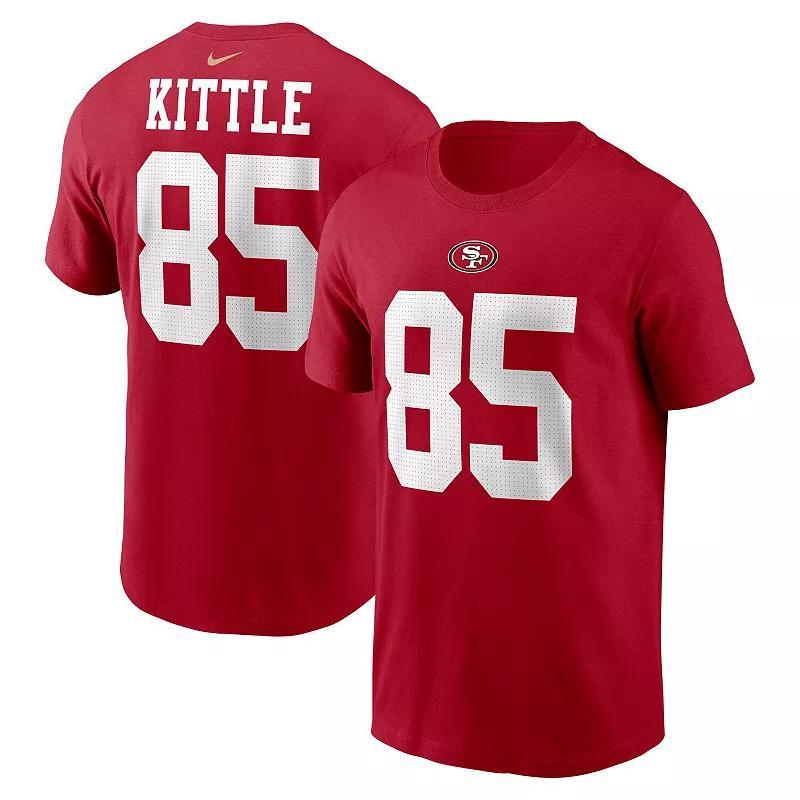 Mens Nike George Kittle Scarlet San Francisco 49ers Player Name & Number T-Shirt Product Image