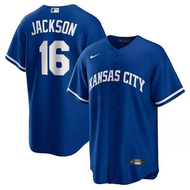 Mens Nike Bo Jackson Royal Kansas City Royals Alternate Cooperstown Collection Replica Player Jersey Product Image