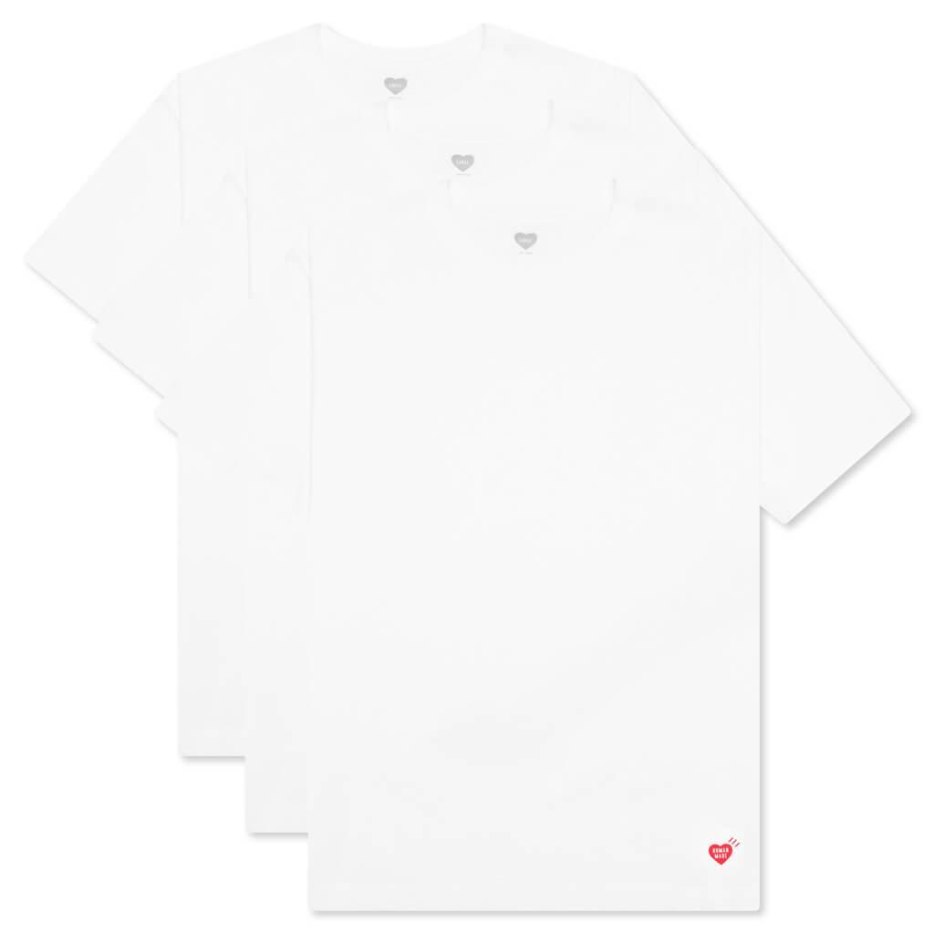 3 Pack T-Shirt Set - White Male Product Image