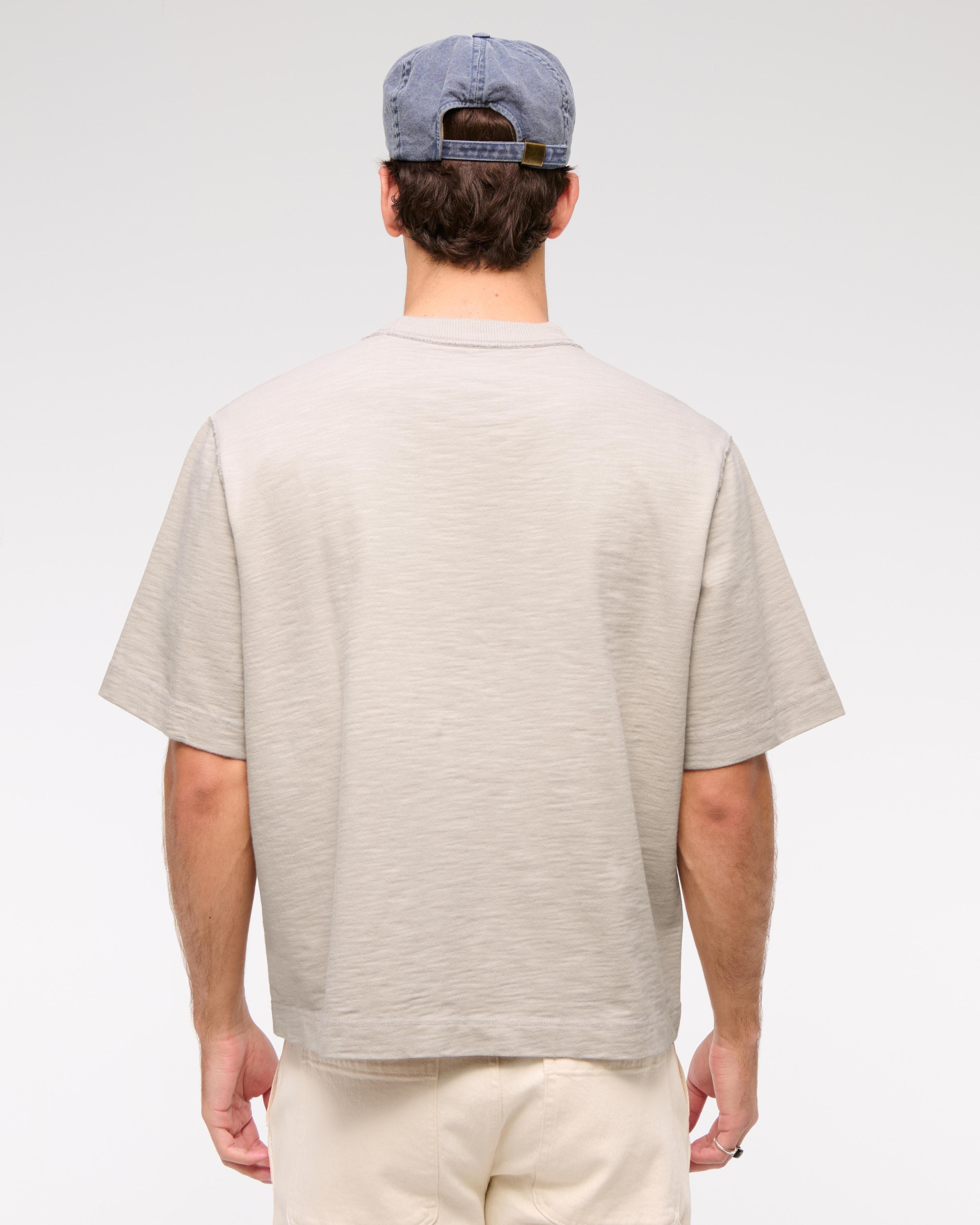 Premium Heavyweight Slub Cropped Tee Product Image